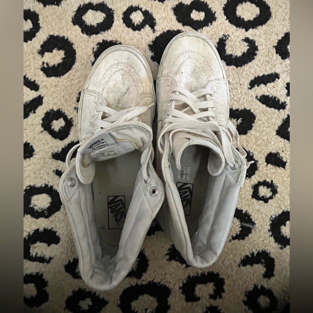 Vans Sk8 Hi size 10 White Skate Sneakers
